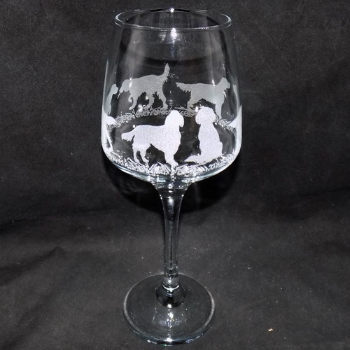 Engraved english setter - 'english, wine