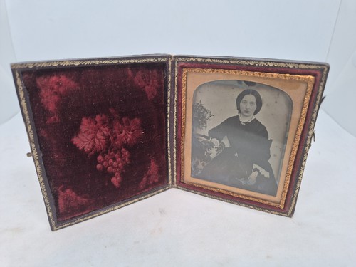 Ambrotype victorian seated - ambrotype,