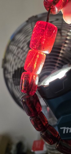 Vintage cherry red - red, amber