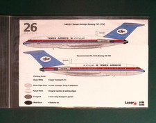 Two Six Airliner Decals 1/144 144-551: Boeing 727-173C Yemen Airways