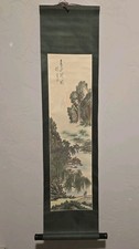 Vtg chinese scroll painted - scroll,