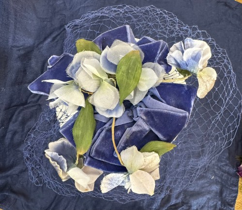 Vintage 1940s 1950s - blue, &