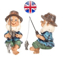 Resin Fishing Gnome Statue