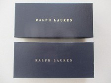 X2 Ralph Lauren Spectacle / Glasses Case Empty Boxes Only ~ Dark Blue / Navy