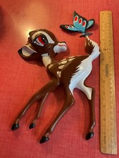 Vintage Retro 1960s Walt Disney Bambi Deer Plastic 3D Vacuum Formed Wall Hanging
