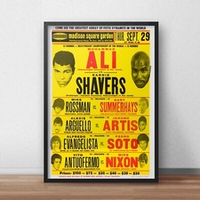 Ali Vs Shavers Boxing Poster