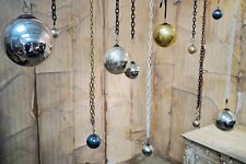 Antique Mixed Group of Eleven Victorian Mercury Glass Witches Balls c.1890-1900