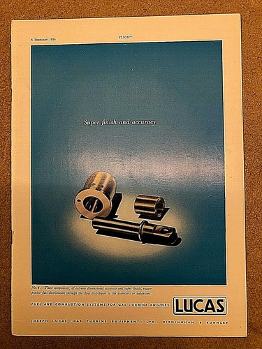 1954 aircraft advert - aircraft, lucas