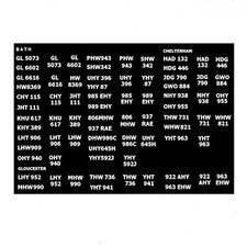 Model bus waterslide transfers - bus,