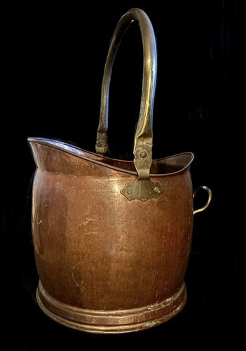 Antique large copper coal - copper,