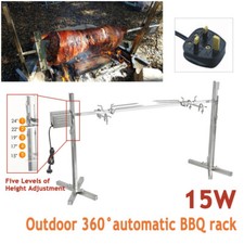 220V Picnic Outdoor BBQ Electric Motor Pig Chicken Lamb Grill Rotisserie Roaster