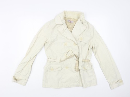Beau womens beige pea coat - womens,