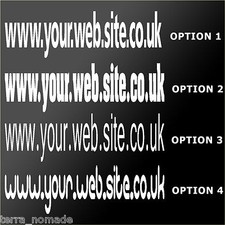 2X Custom Web Address Sticker