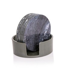 Coaster Set of 6 with Holder