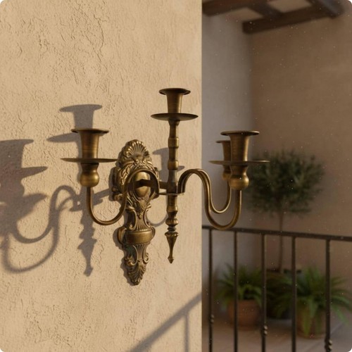 Pieces vintage bronze wall - 2,