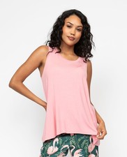 Cyberjammies Pyjama Top Modal Women Ivy Pink Jersey Vest LAST FEW LEFT