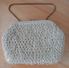 Vintage 1950’s Small Bag Empire Made Bead Sequin Handbag Purse Evening Wedding
