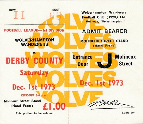 Ticket wolves derby county - ticket:,