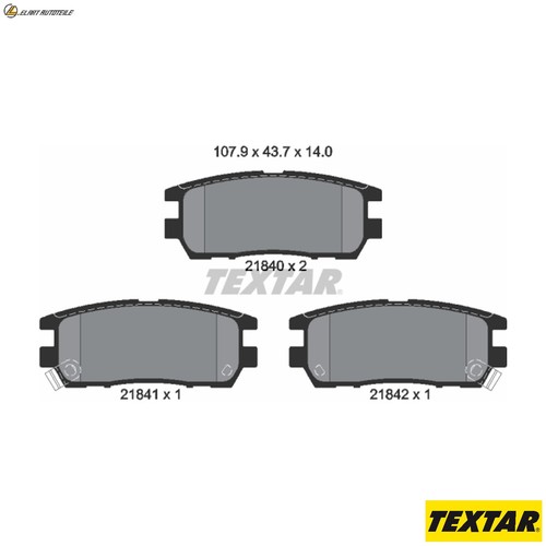 Brake pad set disc - disc,