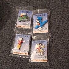 RUPERT THE BEAR RUBBERISED PIN