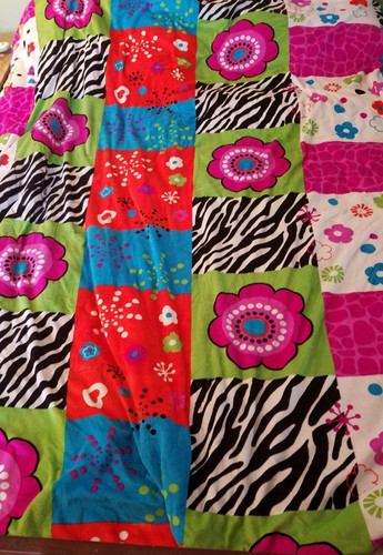 Flower power twin bedspread - flower,