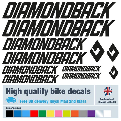 Diamondback new bike decals