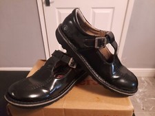 KICKERS GIRLS T BAR STYLE,SZ- 3 UK, EURO 36,BLACK,USED