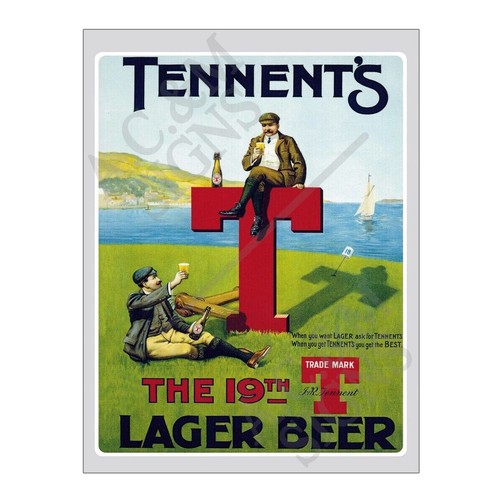 Metal tin sign plaque - metal,