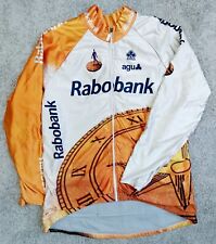 AGU Rabobank Colnago Vintage Cycling Jersey Windbreaker Jacket Top XL