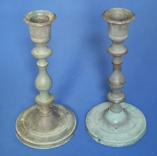 Pair of Vintage Metal Candle