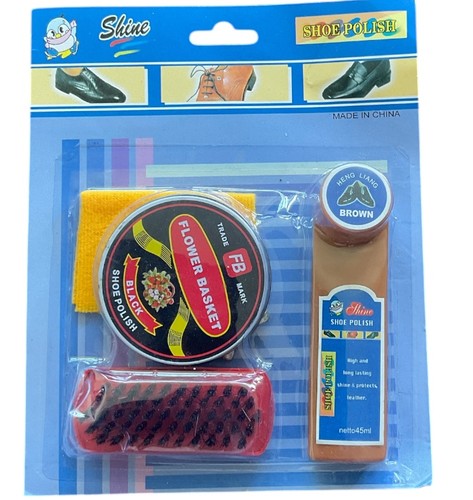 4pc brown liquid shoe - &,