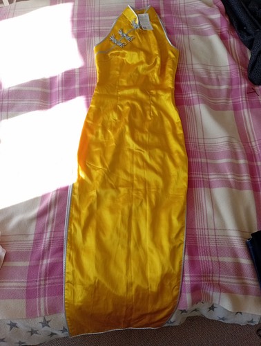 Qipao yellow dress maxi - qipao,