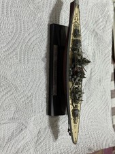 German Battleship Gneisenau Die Cast Model No Box with Stand