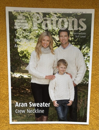 Patons knitting pattern 3916 - patons,