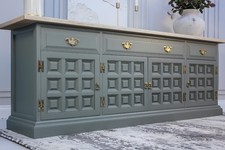 Vintage Antique Oak Sideboard Dining Room Table Dresser Console Unit Showhome