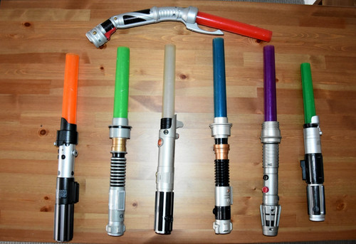Star wars lightsaber selection - star,