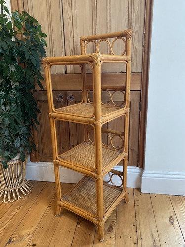 Retro vintage cane shelves - cane,