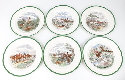 Vintage spode the hunt - x,