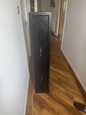 Gun Safe Cabinet Compatible with 3 Shotguns Gun Safes for Home and Office Black