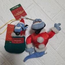 Disney Ornament Genie Aladd Stuffed Toy Rare