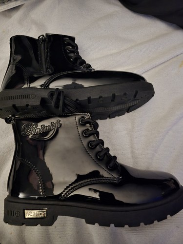 Girls patent boots new - girls.patent,