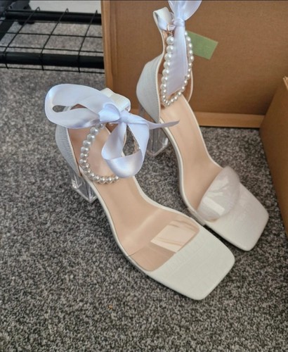 Ivory square toe strappy high - ivory,