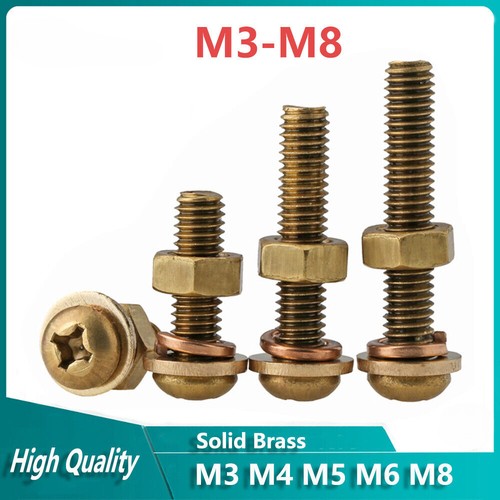 M8 solid brass - m4,