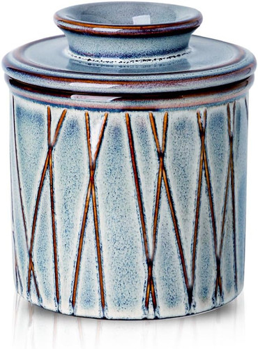 Ceramic butter crock - ceramic, crock,