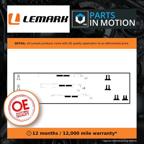 Leads ignition cables set - ignition,