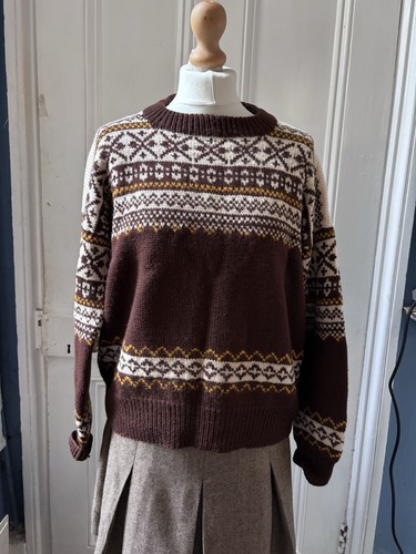 Handknit shetland wool - shetland, toast