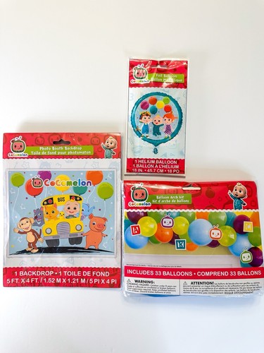 Cocomelon party pack includes - cocomelon,
