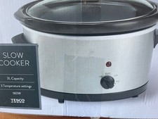 new tesco slow cooker,sliver