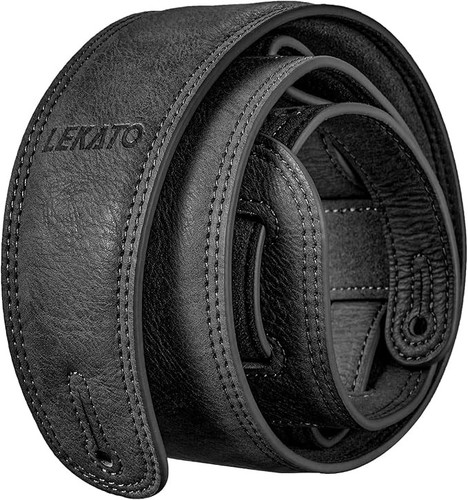 Lekato leather guitar strap - leather,