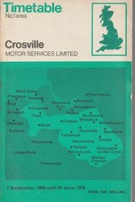 CROSVILLE BUS TIMETABLE BOOK